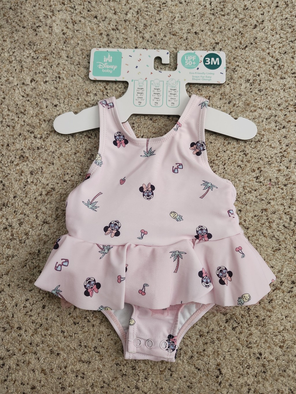 New Disney Baby Minnie Mouse Swimsuit